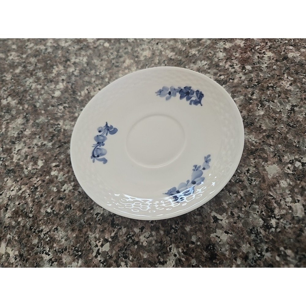 Royal Copenhagen Blue Flower Braided Espresso Demitasse Cup and Saucer - Picture 5 of 7